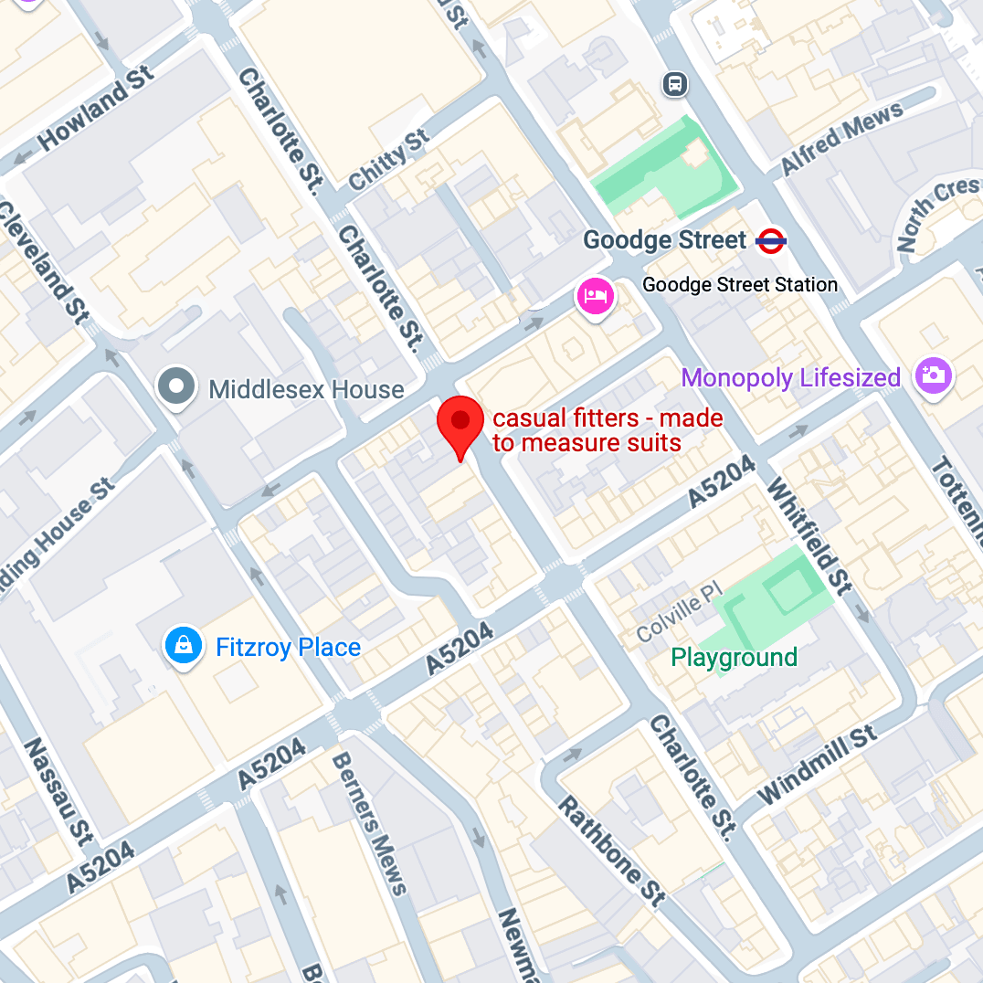 Map for Fitzrovia