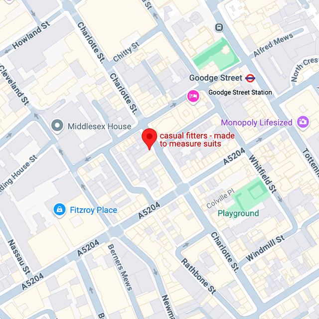 Map for Fitzrovia