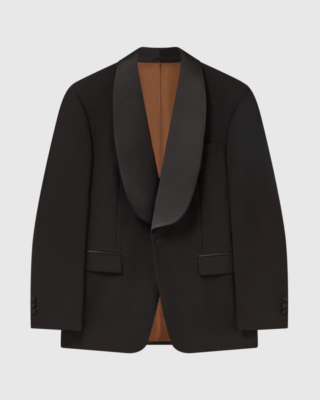 Made-To-Measure Black Barathea Dinner Suit by Piacenza - June.25.F16